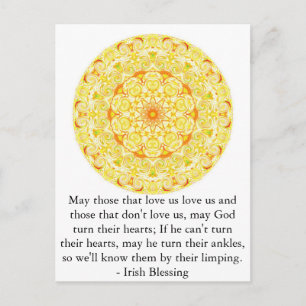 Humourous Irish Blessing from IRELAND Postcard