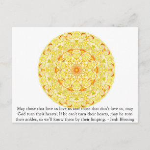Humourous Irish Blessing from IRELAND Postcard