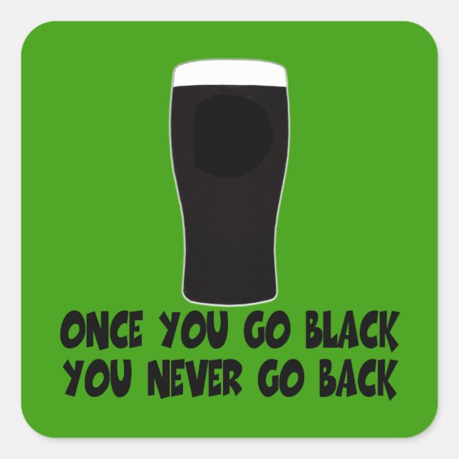Humourous Irish Square Sticker (Front)