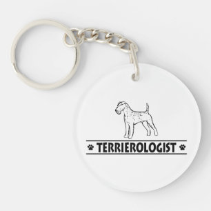 Humourous Irish Terrier Key Ring
