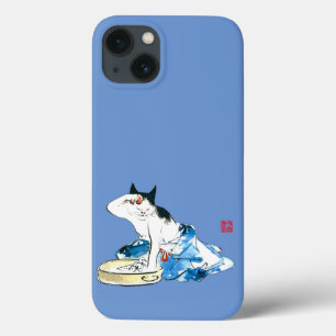 Humourous Japanese Cat Bathing II iPhone 13 Case