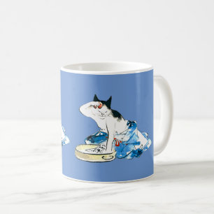Humourous Japanese Cat Bathing II Coffee Mug