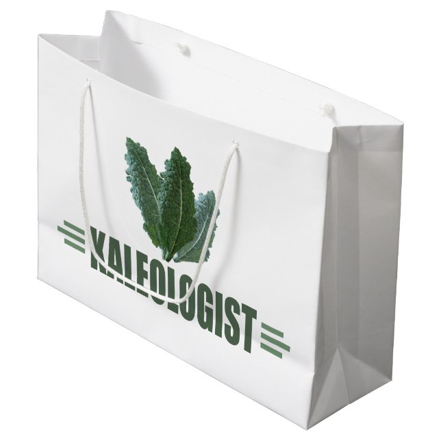 Humourous Kaleologist Large Gift Bag (Front Angled)