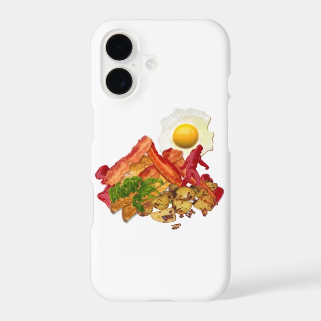 Humourous Ketchup Gone Squatchin for Bacon iPhone Case (Back)
