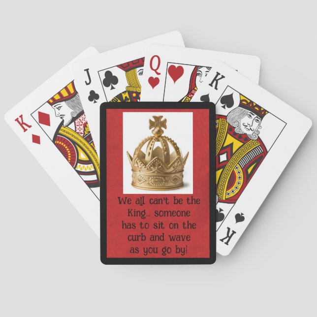 Humourous King Classic Playing Cards (Back)