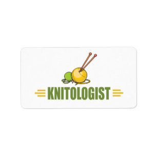 Humourous Knitting Label