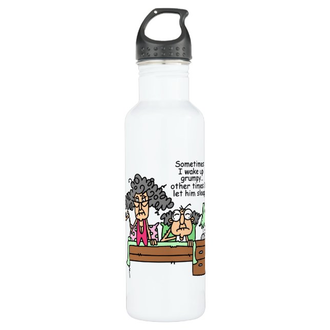 Humourous Let Grumpy Sleep 710 Ml Water Bottle (Front)