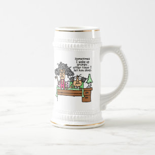 Humourous Let Grumpy Sleep Beer Stein