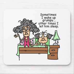 Humourous Let Grumpy Sleep Mouse Pad