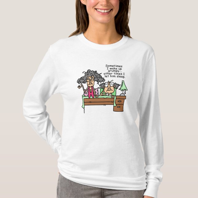 Humourous Let Grumpy Sleep T-Shirt (Front)