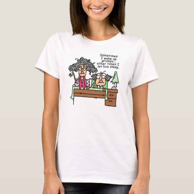 Humourous Let Grumpy Sleep T-Shirt (Front)