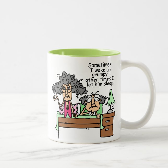 Humourous Let Grumpy Sleep Two-Tone Coffee Mug (Right)