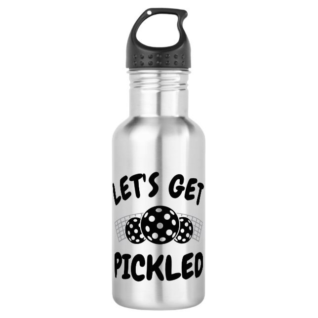 Humourous Let's Get Pickled  532 Ml Water Bottle (Front)