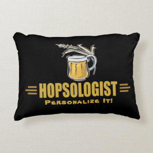 Humourous LOVE Beer Hops Brew Craft Brewery Funny Decorative Cushion