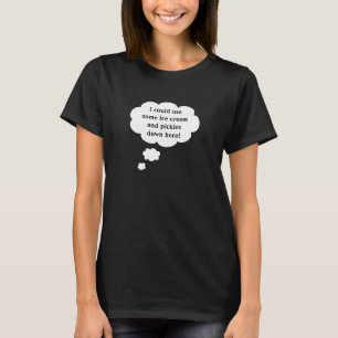 Humourous Maternity T Shirt - Pickles and Ice Crea