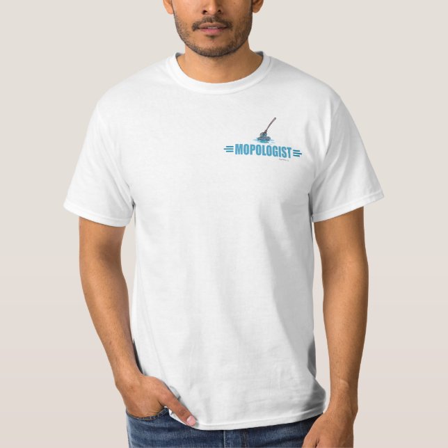 Humourous Mop Mopping T-Shirt (Front)