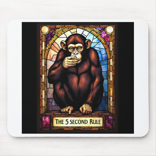 humourous mousepad.  The 5 second rule  Mouse Pad (Front)