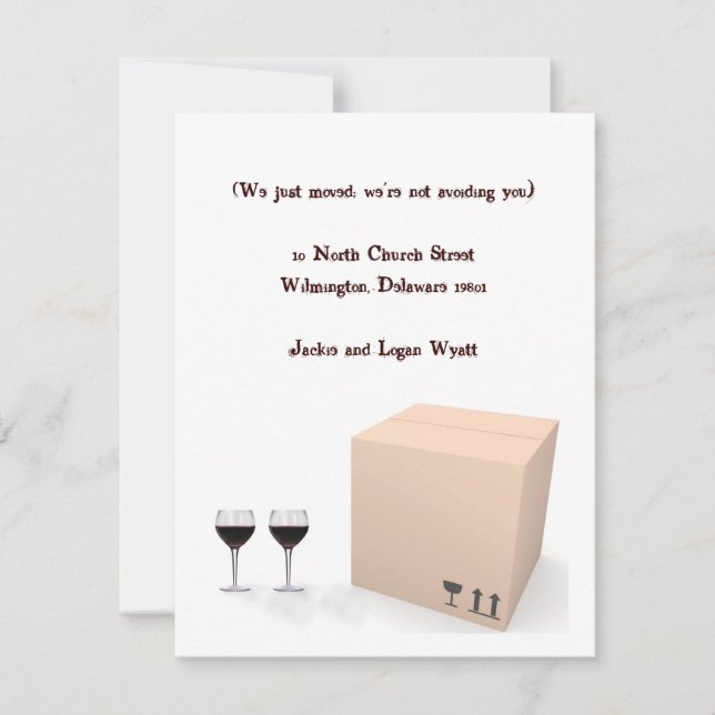 Humourous Moving Announcement (Front)