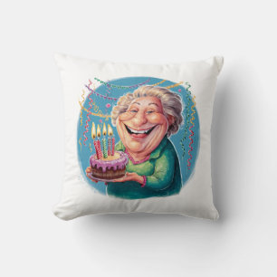 Humourous Nana Birthday Party Cushion
