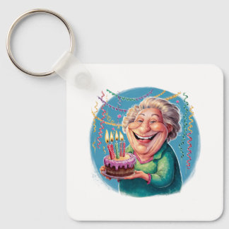 Humourous Nana Birthday Party Key Ring