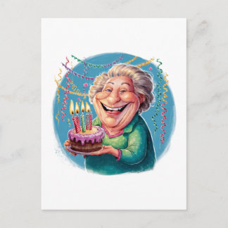 Humourous Nana Birthday Party Postcard