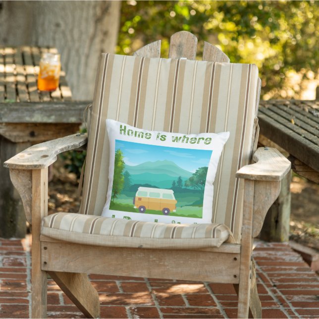 Humourous outdoor throw pillow  (Chair)