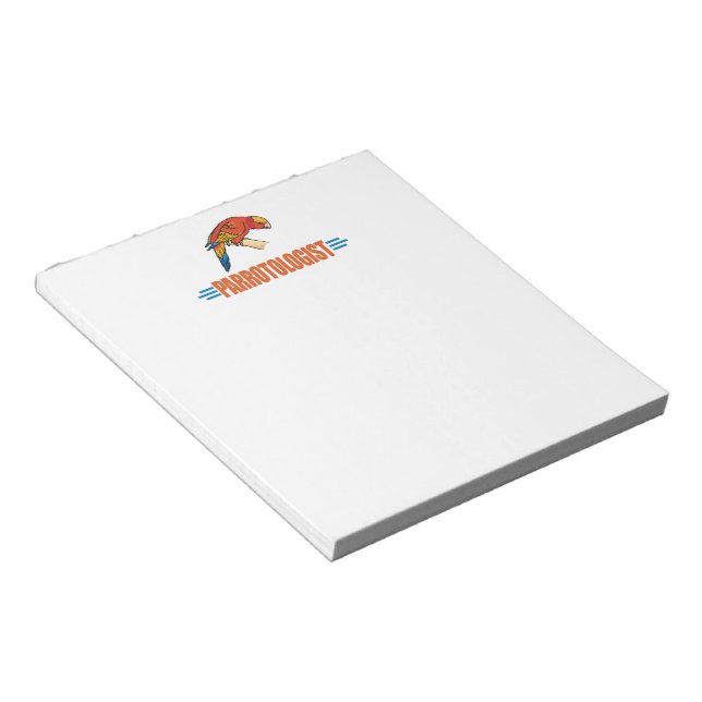 Humourous Parrot Lover Notepad (Angled)