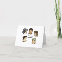 Humourous  Perks of Halloween Folded Greeting Card