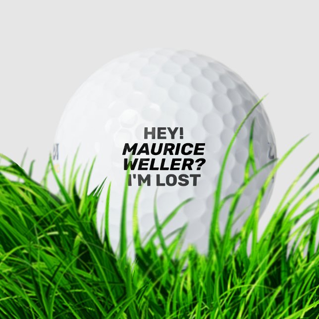 Humourous Personalised Golfer Name Funny Lost-Ball Golf Balls (Creator Uploaded)