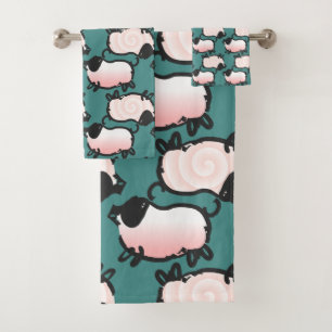 Humourous Pig Year 2019 Choose Colour 1 Bath T Towel Set