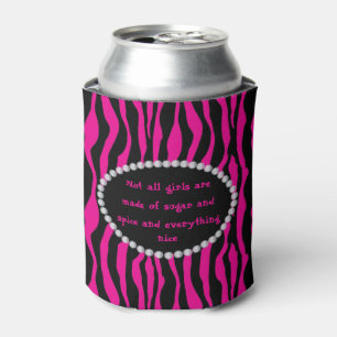 Humourous - Pink Zebra, Diamonds Not all Girls Can Cooler