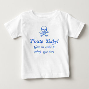 Humourous Pirate Baby T-Shirt