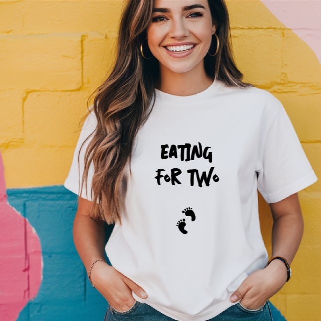 Humourous pregnancy fingerprint black T-Shirt (Creator Uploaded)