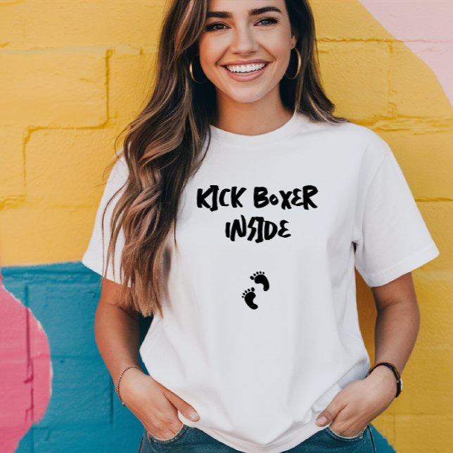 Humourous pregnancy fingerprint black T-Shirt (Creator Uploaded)