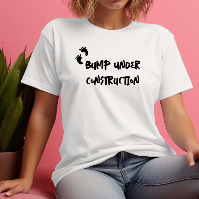 Humourous pregnancy fingerprint black T-Shirt (Creator Uploaded)