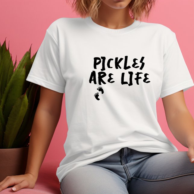 Humourous pregnancy fingerprint black T-Shirt Tri-Blend Shirt (Creator Uploaded)