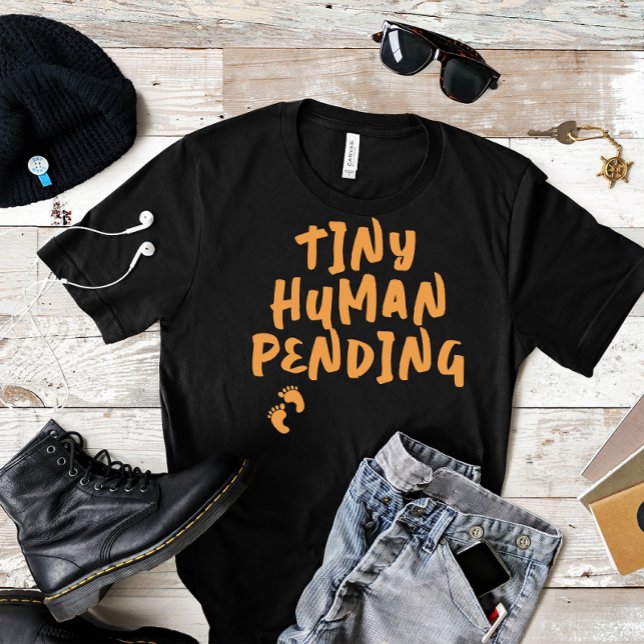 Humourous pregnancy fingerprint orange T-Shirt (Creator Uploaded)