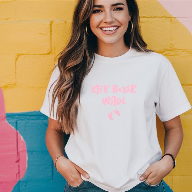 Humourous pregnancy fingerprint pink T-Shirt (Creator Uploaded)