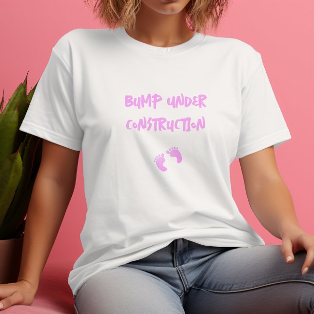 Humourous pregnancy fingerprint pink T-Shirt (Creator Uploaded)