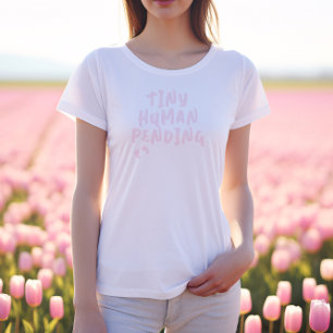 Humourous pregnancy fingerprint pinkT-Shirt Tri-Blend Shirt