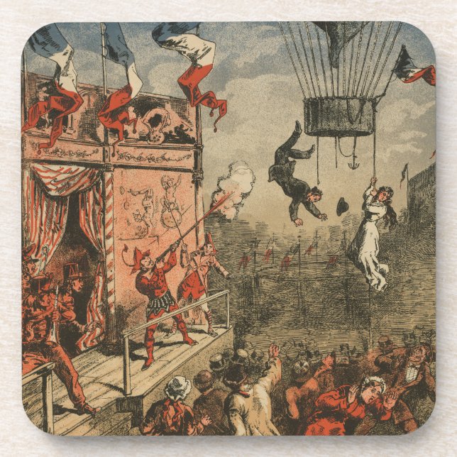 Humourous Print Of A Theatrical Performer Coaster (Front)