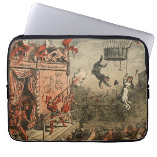 Humourous Print Of A Theatrical Performer Laptop Sleeve