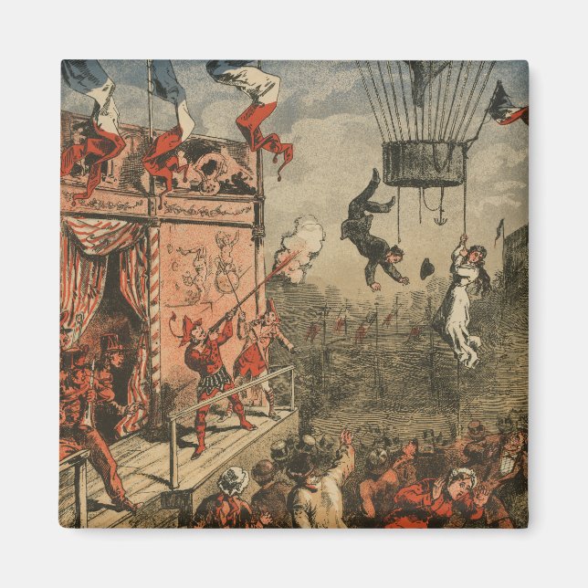 Humourous Print Of A Theatrical Performer Magnet (Front)