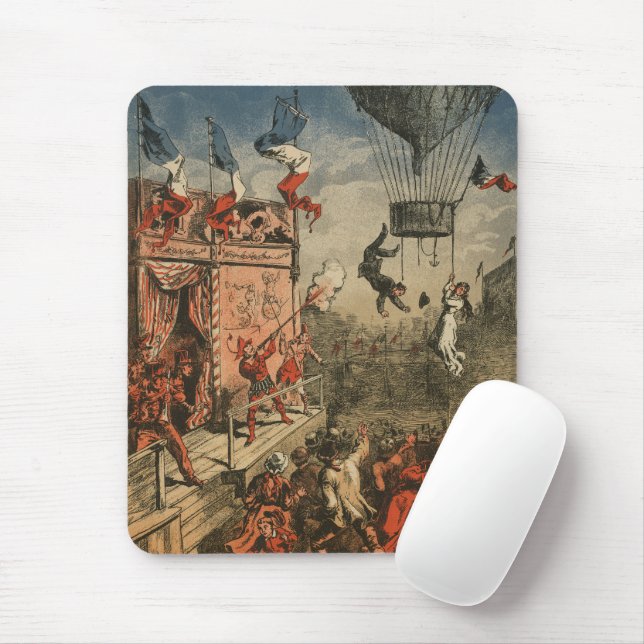 Humourous Print Of A Theatrical Performer Mouse Pad (With Mouse)