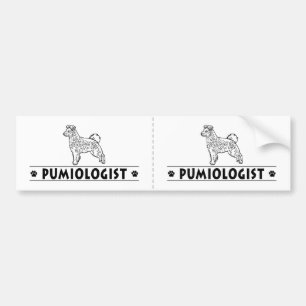 Humourous Pumi Dog Bumper Sticker