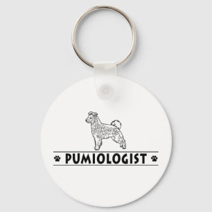 Humourous Pumi Dog Key Ring
