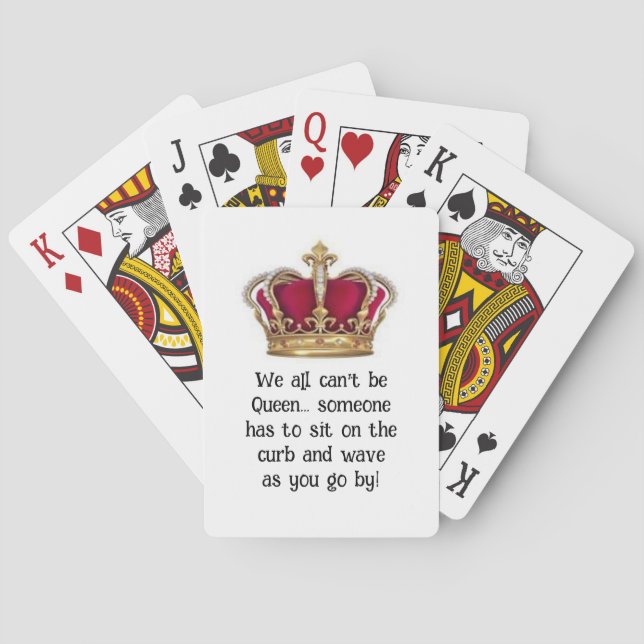 Humourous Queen Classic Playing Cards (Back)