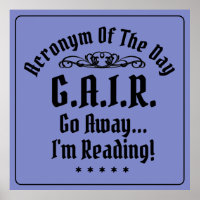 Humourous Reading Acronym Black Text