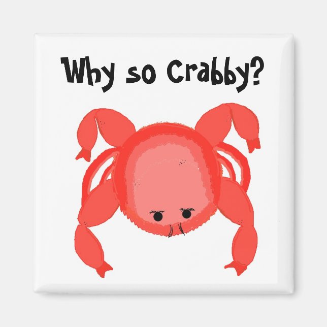 Humourous Red Crab Magnet (Front)