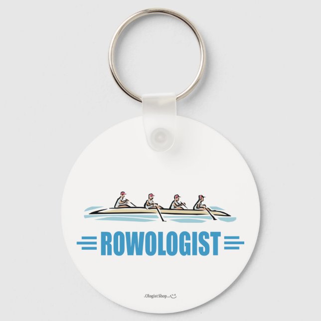 Humourous Rowing Key Ring (Front)
